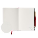 CADERNO PREMIUM A5 COM ESFEROGRÁFICA HARRY POTTER HEDWIG