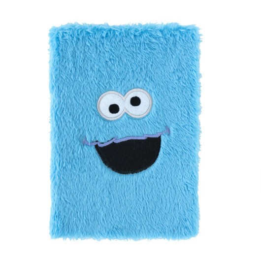 CADERNO PREMIUM SESAME STREET A5 CAPA DE PELÚCIA