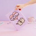 CADERNO PREMIUM A5 TAPA FELPA PUSHEEN MOMENTS