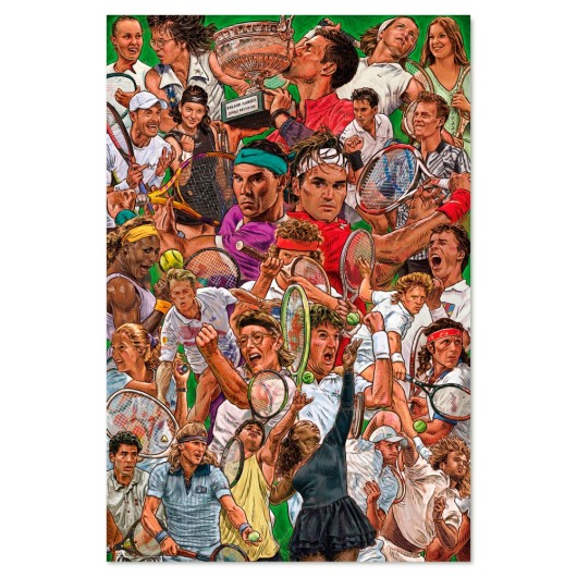 POSTER JOGADORES DE TÉNIS LENDÁRIOS
